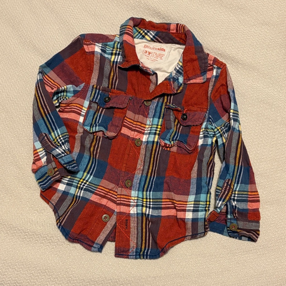 Oshkosh plaid long sleeve